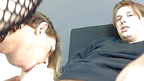 Married girl takes a big cock in her mouth