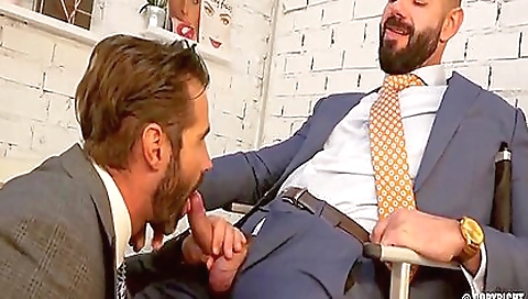 Sexy dark brown drilled on a massage