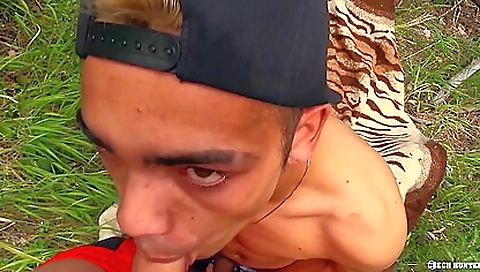 Blonde with huge black cock