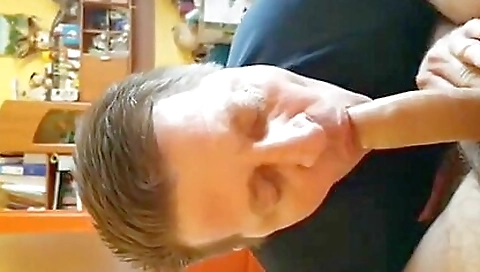 Mailf & huge cock feasts starts shower